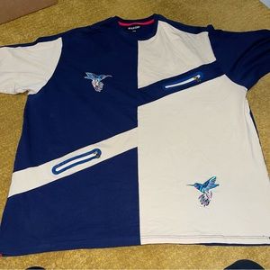 Makobi Mens Big & Tall 5XB Zipper Pigeon T-Shirt